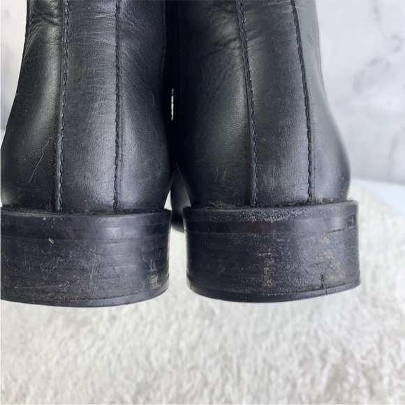 Madewell The Ainsley Chelsea Leather Boot in Black Size 7 Ankle Bootie - Picture 13 of 15